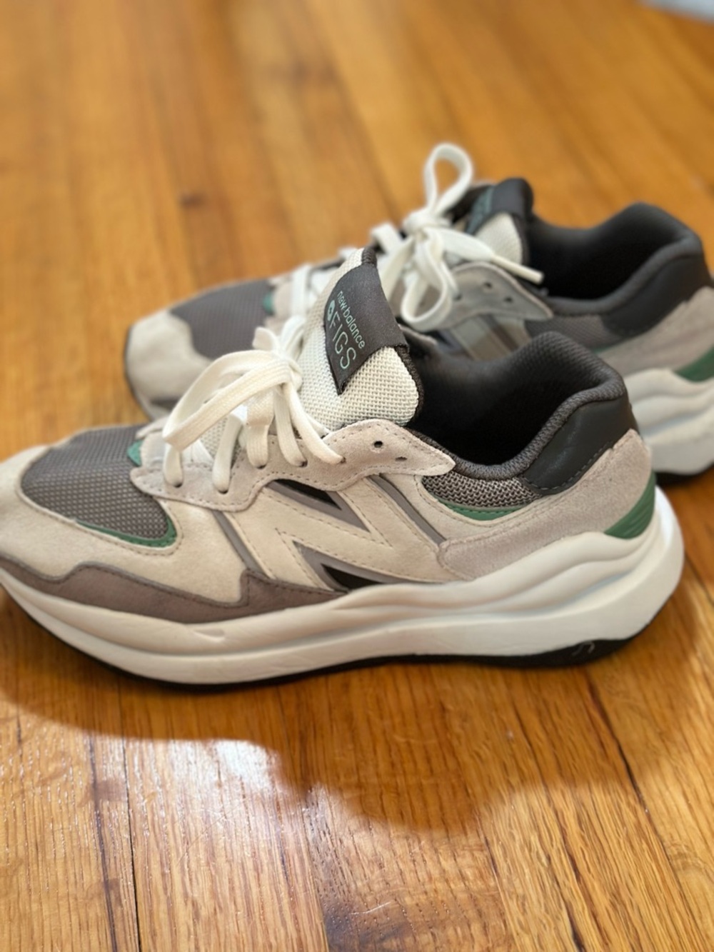 New Balance57/40 x Figs 'Eucalyptus Grey Men’s Size 5